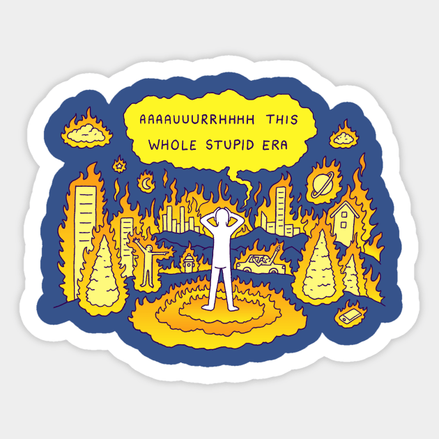 Stupid Era Sticker by RaminNazer